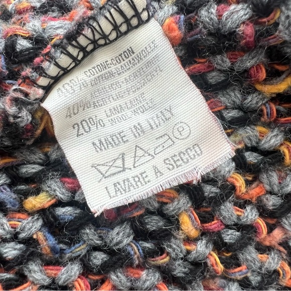 Mia Divina Wool Blend Sweater Made in Italy Stitched Top - Picture 5 of 6